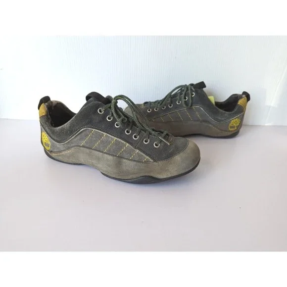 Timberland Shoes Sneakers Driving Moccasin Oxfords Gray Yellow Mens Size 11.5 M Timberland Loafer Brown Casual Shoes for Men for sale | eBay main image 2